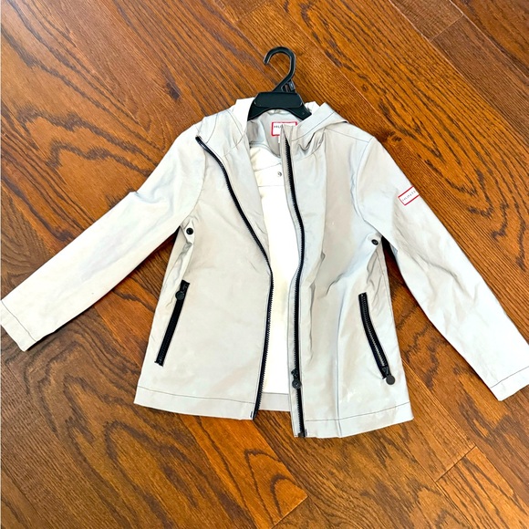 Stylish Hunter kids reflective Light Gray Hooded Jacket size small cute and safe - Picture 1 of 15